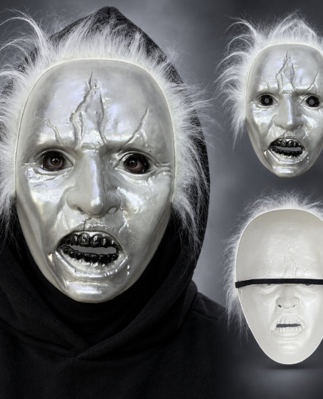 Beyaz Saçlı Michael Myers Plastik Karakter Maskesi Beyaz Saçlı Michael Myers Plastik Karakter Maskesi