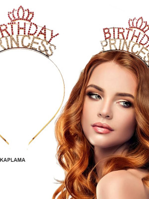 Birthday Princess Kristal Taç – Altın Kaplama Birthday Princess Kristal Taç – Altın Kaplama