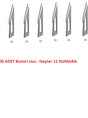 Bistüri Ucu No 11 - Neşter - 100 Adet