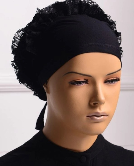 Bone - Dikişli Fırfırlı Bone Bandana Bone - Dikişli Fırfırlı Bone Bandana
