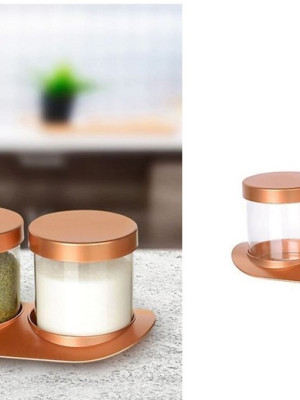 Bronz Baharat Seti Lüx 3lü Set