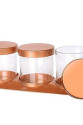 Bronz Baharat Seti Lüx 3lü Set