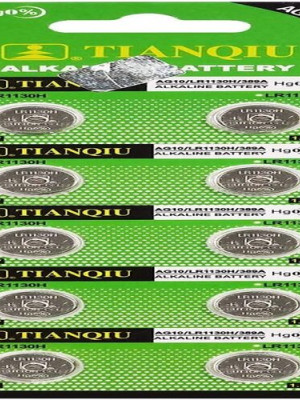 Buton Pil - Saat Lazer Hesap Makinesi Pili 10lu Paket AG10 - LR1130H - 389A -1.55V Buton Pil - Saat Lazer Hesap Makinesi Pili 10lu Paket AG10 - LR1130H - 389A -1.55V