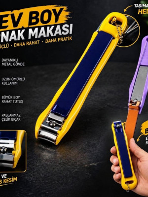 Büyük Boy Tırnak Makası 10 cm Paslanmaz Çelik Keskin Bıçaklı Ergonomik Tırnak Kesici