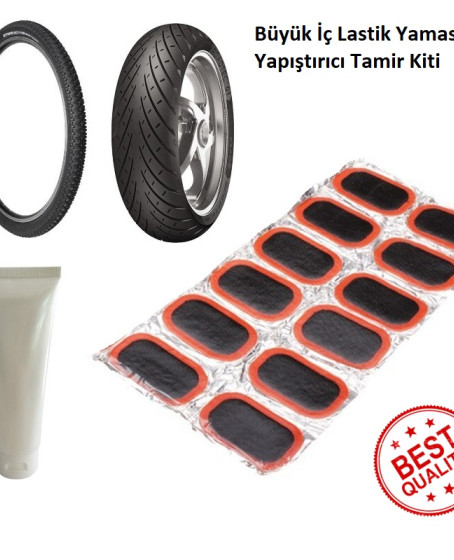 Büyük Lastik Yaması - Bisiklet - Motor Lastiği Yaması