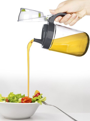 Cam Yağdanlık - Kulplu Sirkelik Sosluk 660ML