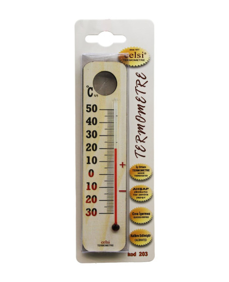 AHŞAP 3.5 X 15CM DERECE ODA TERMOMETRESİ İÇ / DIŞ KURŞUN VE CİVA İÇERMEZ AHŞAP 3.5 X 15CM DERECE ODA TERMOMETRESİ İÇ / DIŞ KURŞUN VE CİVA İÇERMEZ