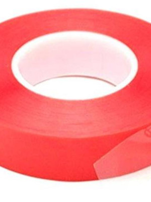 Çift Taraflı Akrilik Silikonize Bant 18 mm x 2 metre Kırmızı VHB