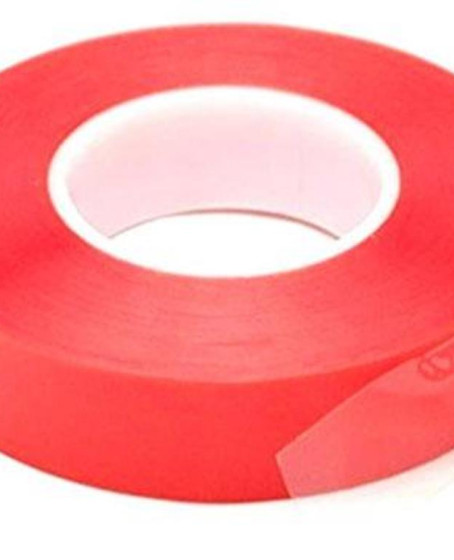 Çift Taraflı Akrilik Silikonize Bant 18 mm x 2 metre Kırmızı VHB