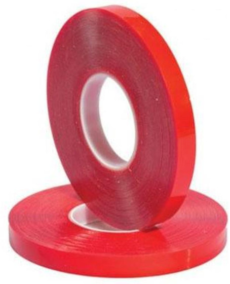 Çift Taraflı Akrilik Silikonize Bant 18 mm x 2 metre Kırmızı VHB