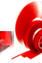 Çift Taraflı Akrilik Silikonize Bant 18 mm x 2 metre Kırmızı VHB