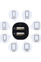 Çift USB Girişli 2.1 AMP Araç Çakmak Soketi