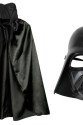 Çocuk Boy Yıldız Savaşları Star Wars Darth Vader Maskesi ve 90 cm Pelerin Seti Siyah