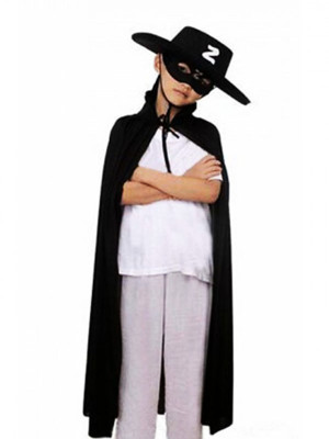 Çocuk Boy Zorro Pelerin + Şapka + Maske Kostüm Seti Çocuk Boy Zorro Pelerin + Şapka + Maske Kostüm Seti