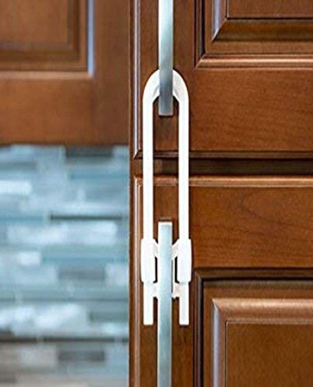 Bebek Çocuk Çekmece ve Dolap Koruma Raylı Güvenlik Sistemi Emniyet Kilidi