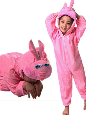 Çocuk Tavşan Kostümü Pembe Renk 2-3 Yaş 80 cm Çocuk Tavşan Kostümü Pembe Renk 2-3 Yaş 80 cm