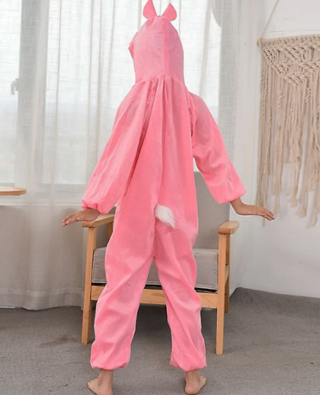 Çocuk Tavşan Kostümü Pembe Renk 4-5 Yaş 100 cm Çocuk Tavşan Kostümü Pembe Renk 4-5 Yaş 100 cm