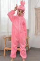 Çocuk Tavşan Kostümü Pembe Renk 4-5 Yaş 100 cm Çocuk Tavşan Kostümü Pembe Renk 4-5 Yaş 100 cm