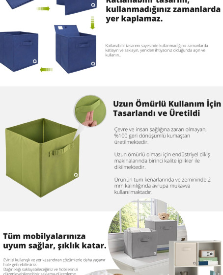 Çok Amaçlı Dolap İçi Düzenleyici Kutu - Bordo Çok Amaçlı Dolap İçi Düzenleyici Kutu - Bordo