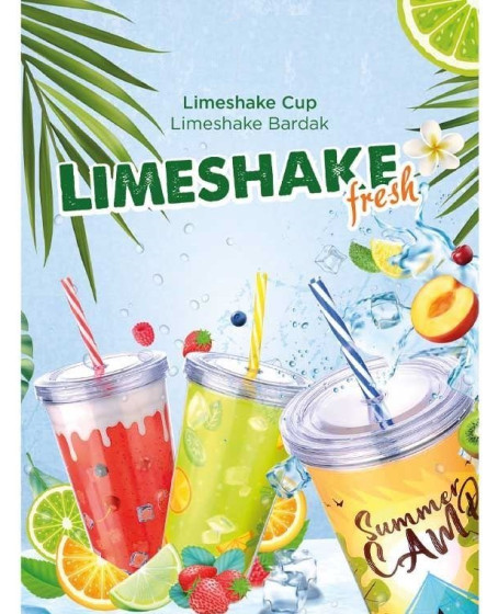Cool Lime Bardağı - Limeshake Bardak 600 ML