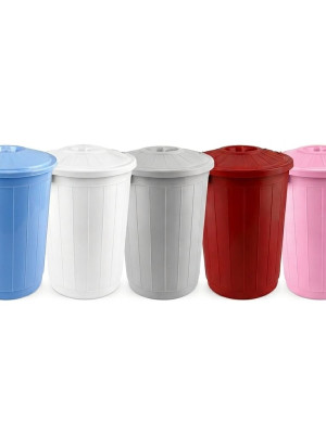 Çöp Kovası 70 Lt Plastik Çöp Kovası Kapaklı Büyük Boy Çöp Bidonu Dayanıklı Çöp Kovası