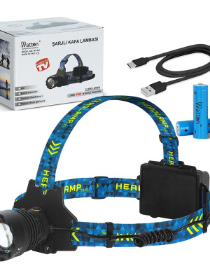 Cree P360 12.000 Lümen Şarjlı Kafa Lambası WT-627