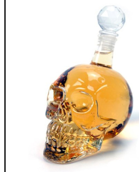 Crystal Head Kuru Kafa Cam Şişe 350 ml Crystal Head Kuru Kafa Cam Şişe 350 ml