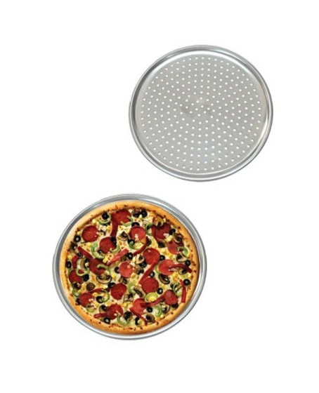 Delikli Çelik Pizza Ve Lahmacun Tepsisi Orta Boy -32  cm