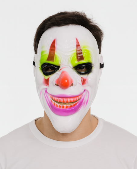 Delirten Gülüş Psikopat Palyaço Temalı Joker Maskesi Delirten Gülüş Psikopat Palyaço Temalı Joker Maskesi