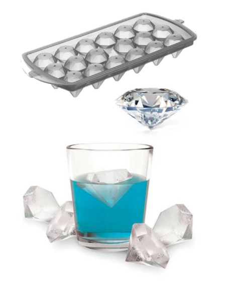 Diamond Elmas Şeklinde Buz Kalıbı 18 Bölmeli