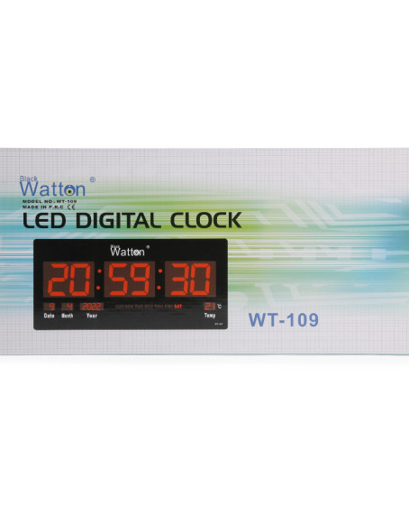 Dijital Duvar ve Masa Saati Wt-109