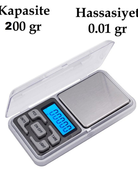 Dijital Hassas Elektronik Kuyumcu Cep Terazisi Tartı 200 gr / 0.01 gr Dijital Hassas Elektronik Kuyumcu Cep Terazisi Tartı 200 gr / 0.01 gr
