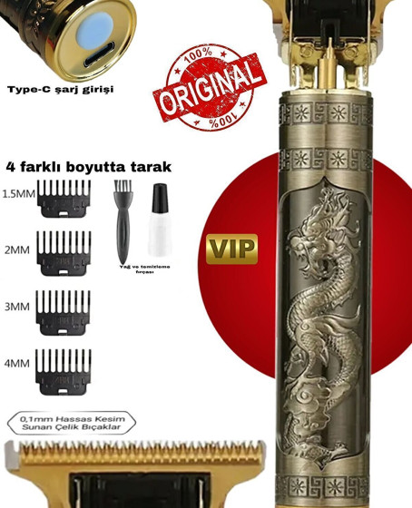 Dragon Çelik Kasa Profesyonel Saç Sakal Ense Çizim Tüm Vücut Tüyü Lazer Öncesi Tıraş Makinesi Dragon Çelik Kasa Profesyonel Saç Sakal Ense Çizim Tüm Vücut Tüyü Lazer Öncesi Tıraş Makinesi