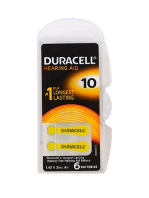 Duracell 10 Numara İşitme Cihazı Pili 6'Lı Paket Duracell 10 Numara İşitme Cihazı Pili 6'Lı Paket