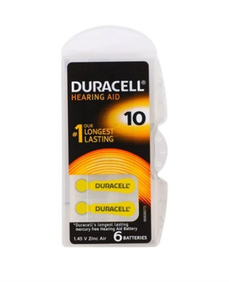Duracell 10 Numara İşitme Cihazı Pili 6'Lı Paket