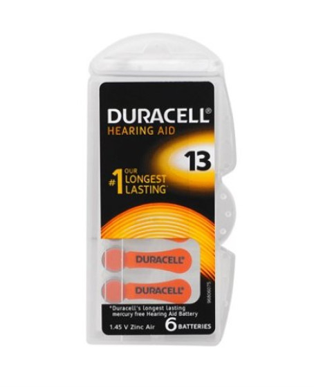 Duracell 13 Numara İşitme Cihazı Pili 6'Lı Paket