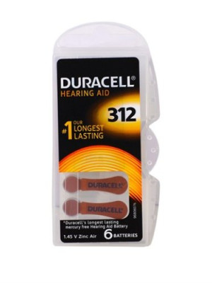 Duracell 312 Numara İşitme Cihazı Pili 6'lı Paket Duracell 312 Numara İşitme Cihazı Pili 6'lı Paket