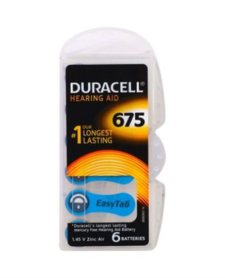 Duracell 675 Numara İşitme Cihazı Pili 6'Lı Paket