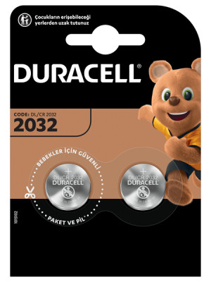 Duracell CR2032 Lityum Pil 2'li Paket Duracell CR2032 Lityum Pil 2'li Paket