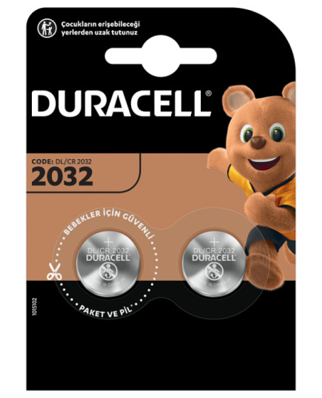 Duracell CR2032 Lityum Pil 2'li Paket