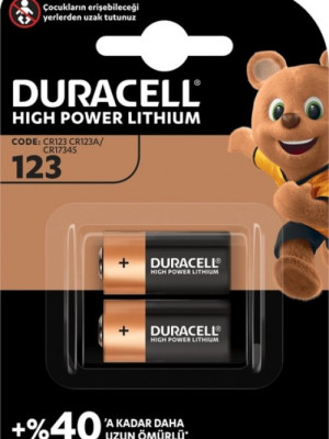 Duracell Lityum CR123A Pil 2'li Duracell Lityum CR123A Pil 2'li