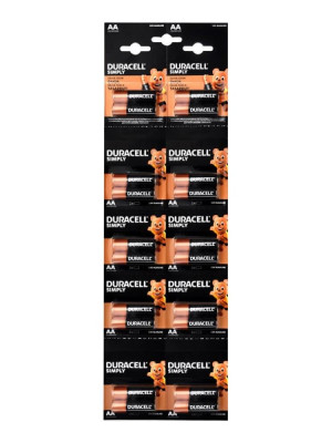 Duracell Simply İnce Kalem Pil Alkaline AAA 20li Kartela Duracell Simply İnce Kalem Pil Alkaline AAA 20li Kartela