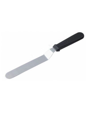 Eğik Pasta Sıvama Spatulası Metal 33 Cm