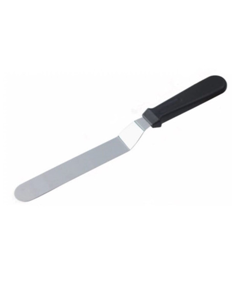 Eğik Pasta Sıvama Spatulası Metal 33 Cm