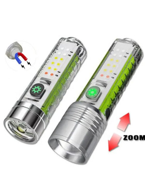 El Feneri 8 Mod Şarjlı Fosforlu Mıknatıslı Led El Feneri El Feneri 8 Mod Şarjlı Fosforlu Mıknatıslı Led El Feneri