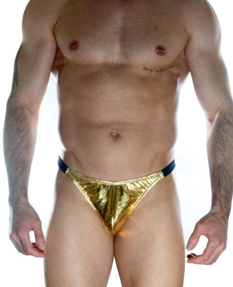 Erkek Arkası Büzgülü Gold Brazillian Slip