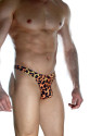 Erkek Arkası Metalli Leopar Tanga Çamaşır Erkek Arkası Metalli Leopar Tanga Çamaşır