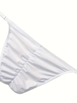 Erkek Beyaz Büzgülü Slip İç Giyim Erkek Beyaz Büzgülü Slip İç Giyim