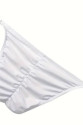 Erkek Beyaz Büzgülü Slip İç Giyim