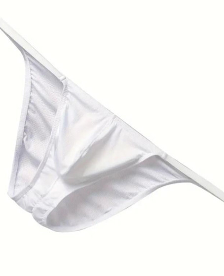 Erkek Beyaz Büzgülü Slip İç Giyim